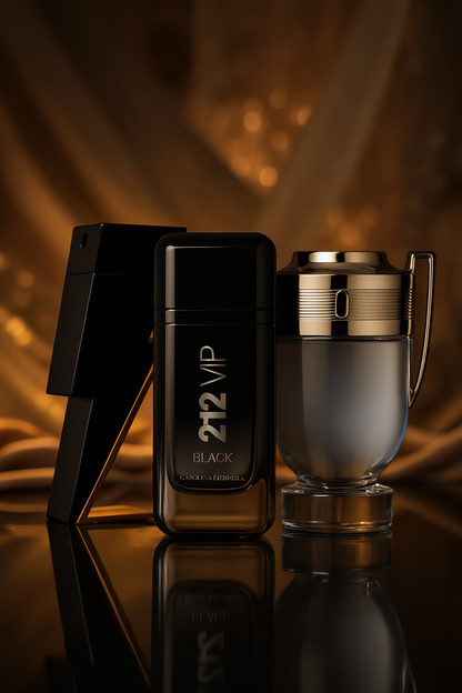 Zestaw 3 perfum: BAD BOY, 212 VIP BLACK, Paco Rabanne INVICTUS 100ml