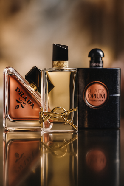 Zestaw 3 perfum: Prada Paradox, Black Opium Yves Saint Laurent, Libre 100 ml
