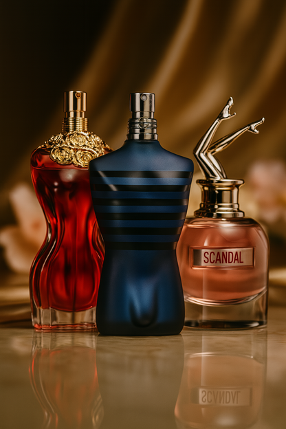 Zestaw 3 perfum: LA BELLE, ULTRA MALE, Gaultier SCANDAL 100 ml